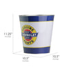 Genuine Chevy Parts Decorative Metal Trash Bin Waste Basket - 11.25" x 10.5"